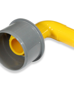 End cap HT dia50 w/angle hose connector 3/4"